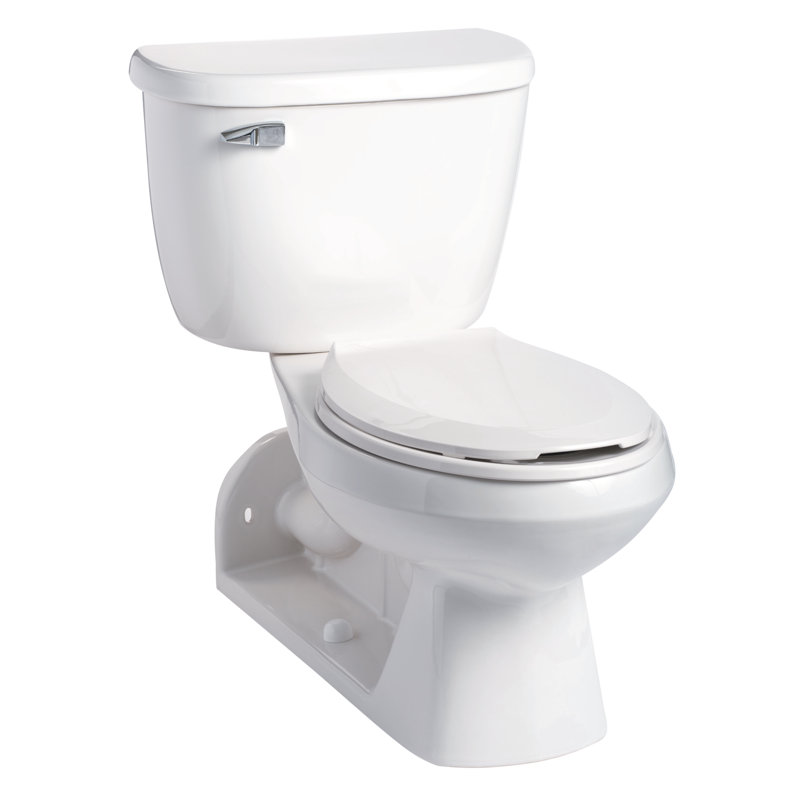 Mansfield Quantum PressureAssist 1.6 GPF Elongated TwoPiece Toilet